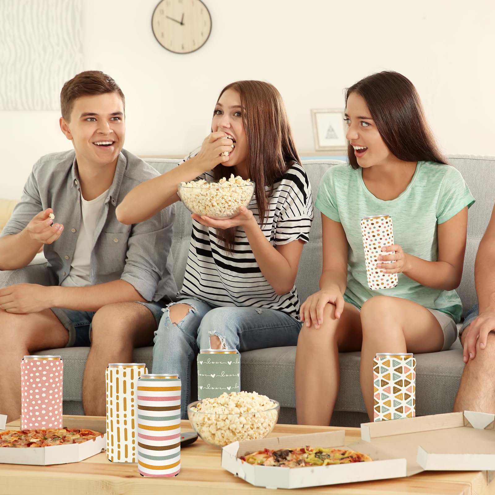 Whaline can sleeves are ideal party favors and thoughtful guest gifts.