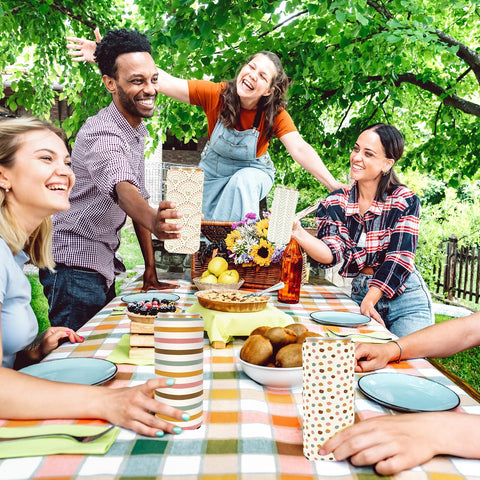 Whaline sleeves protect hands from temperature extremes during beverages.