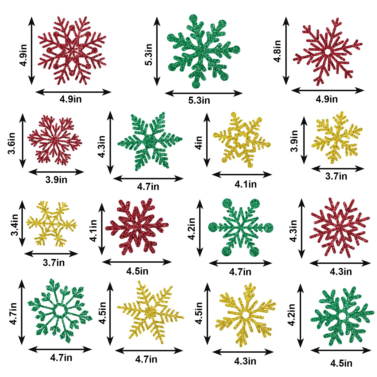 Whaline snowflake magnets on metal surfaces provide reusable holiday décor