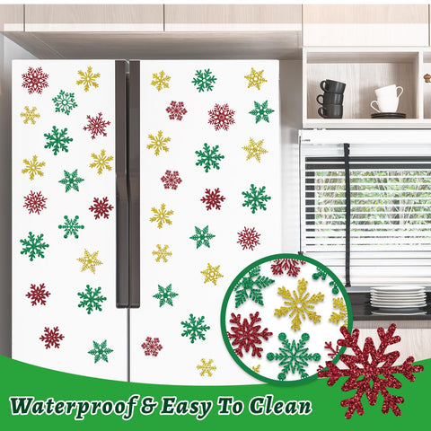 Whaline snowflake magnets securely attach without surface damage
