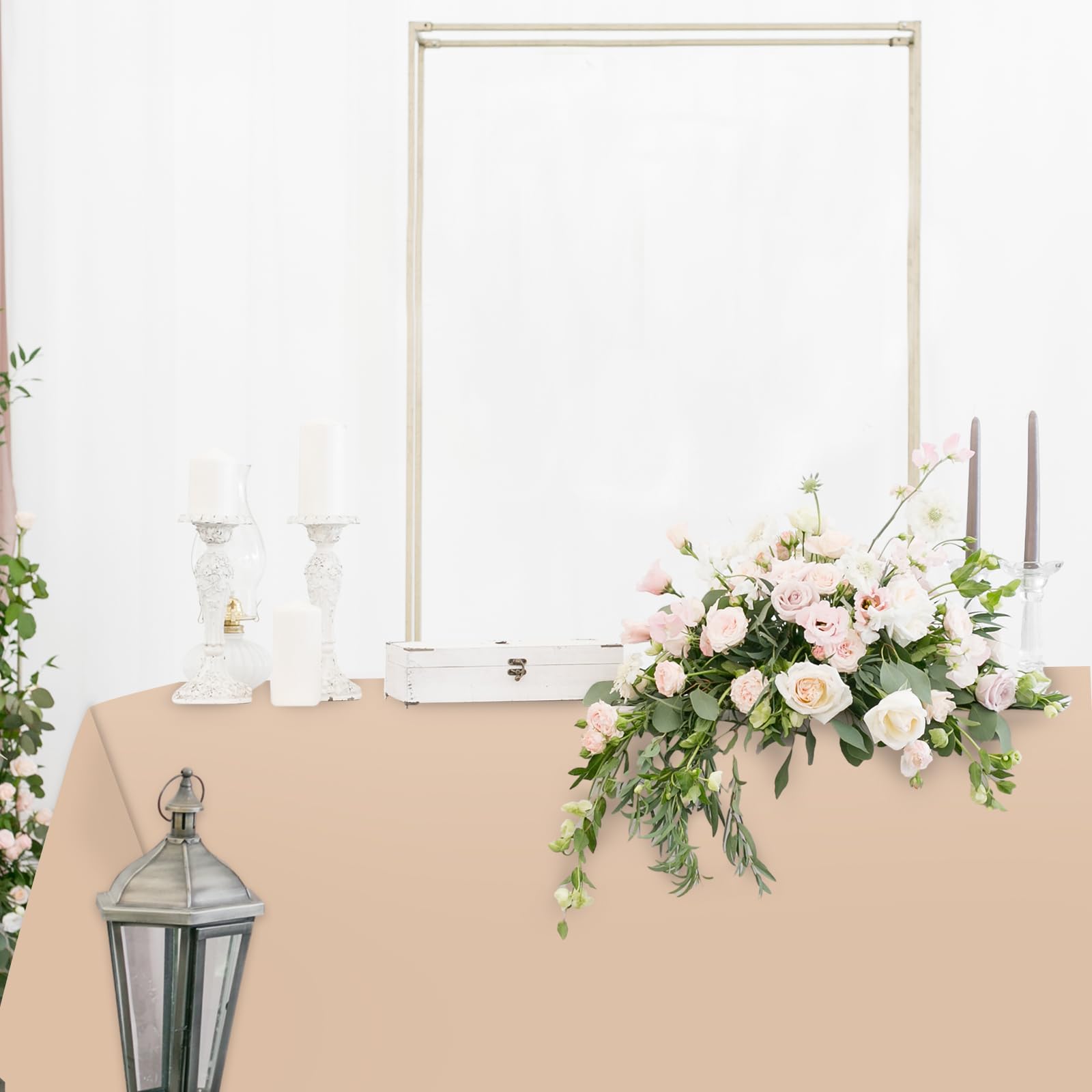 Whaline durable wipe-clean woodland tablecloth surface shown in use