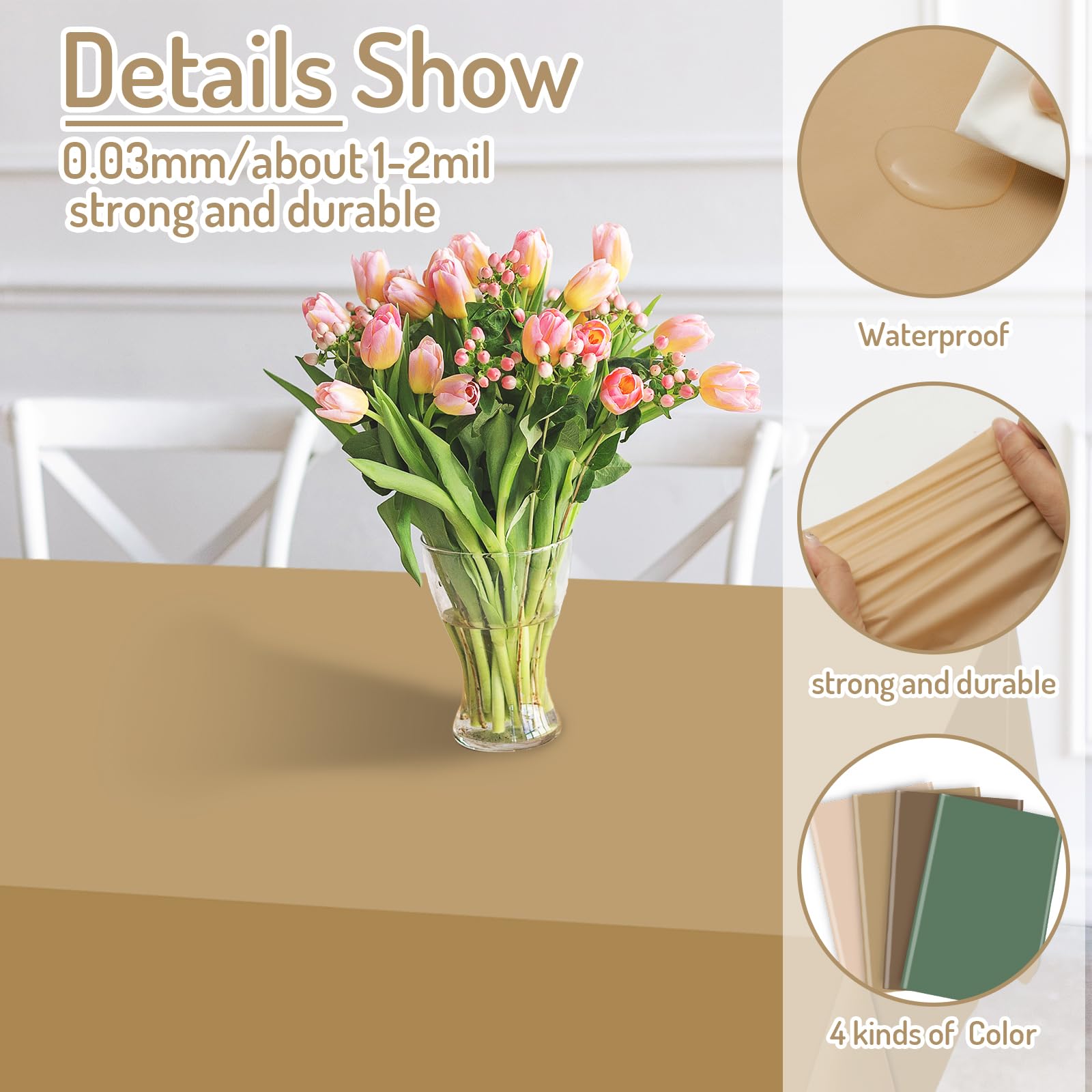 Whaline pack of 12 woodland tablecloths for versatile forest décor