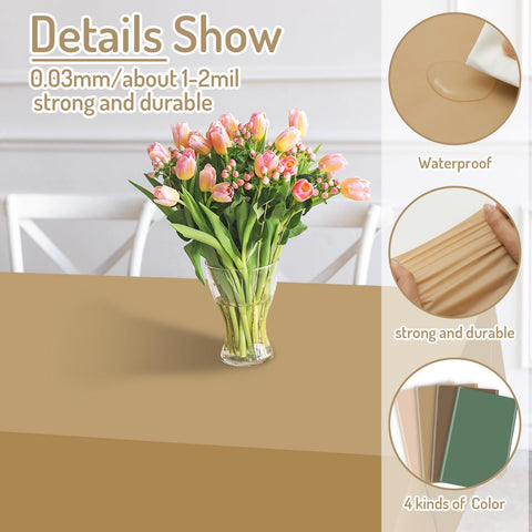 Whaline pack of 12 woodland tablecloths for versatile forest décor