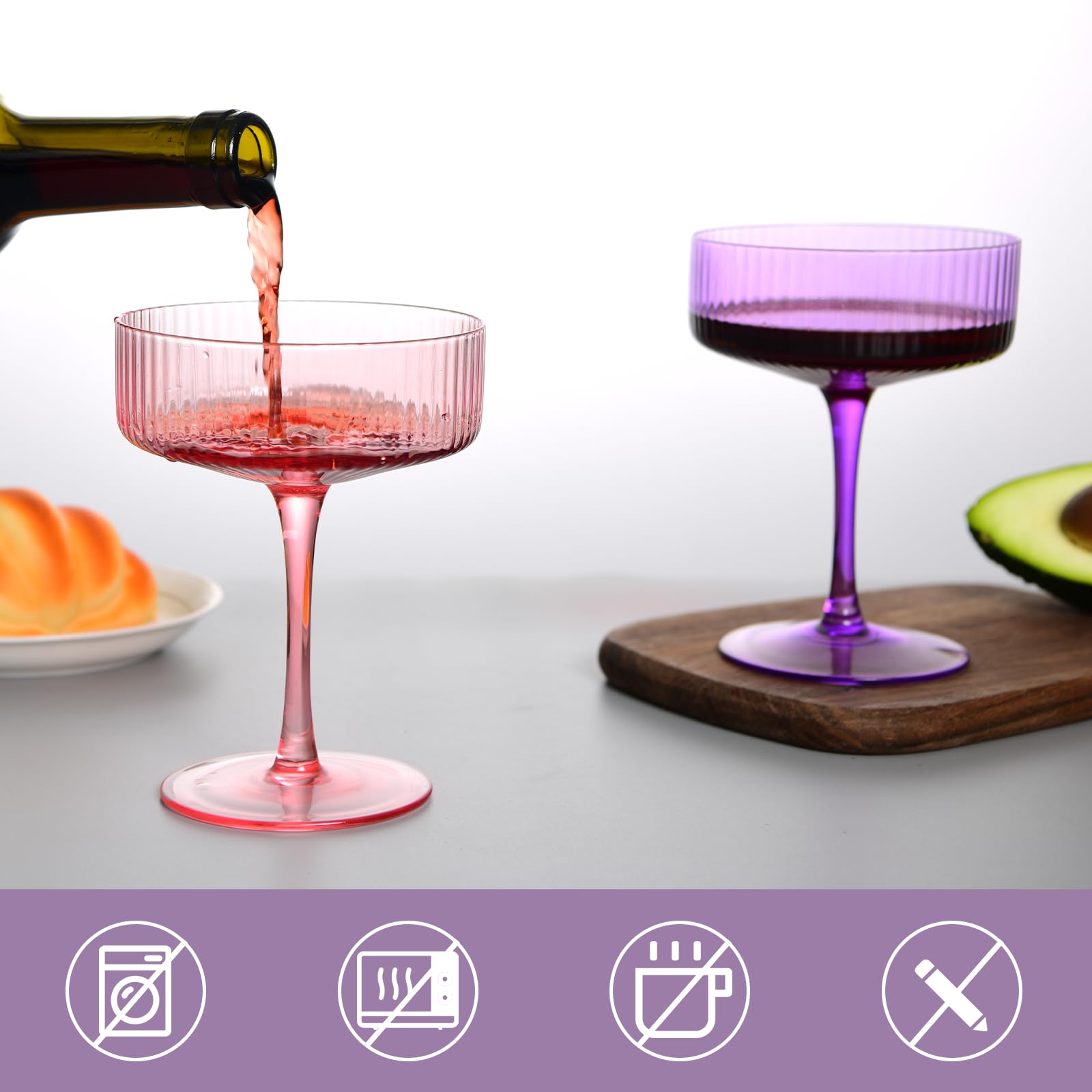 whatAmug 10 oz coupe capacity suits wine or champagne pours