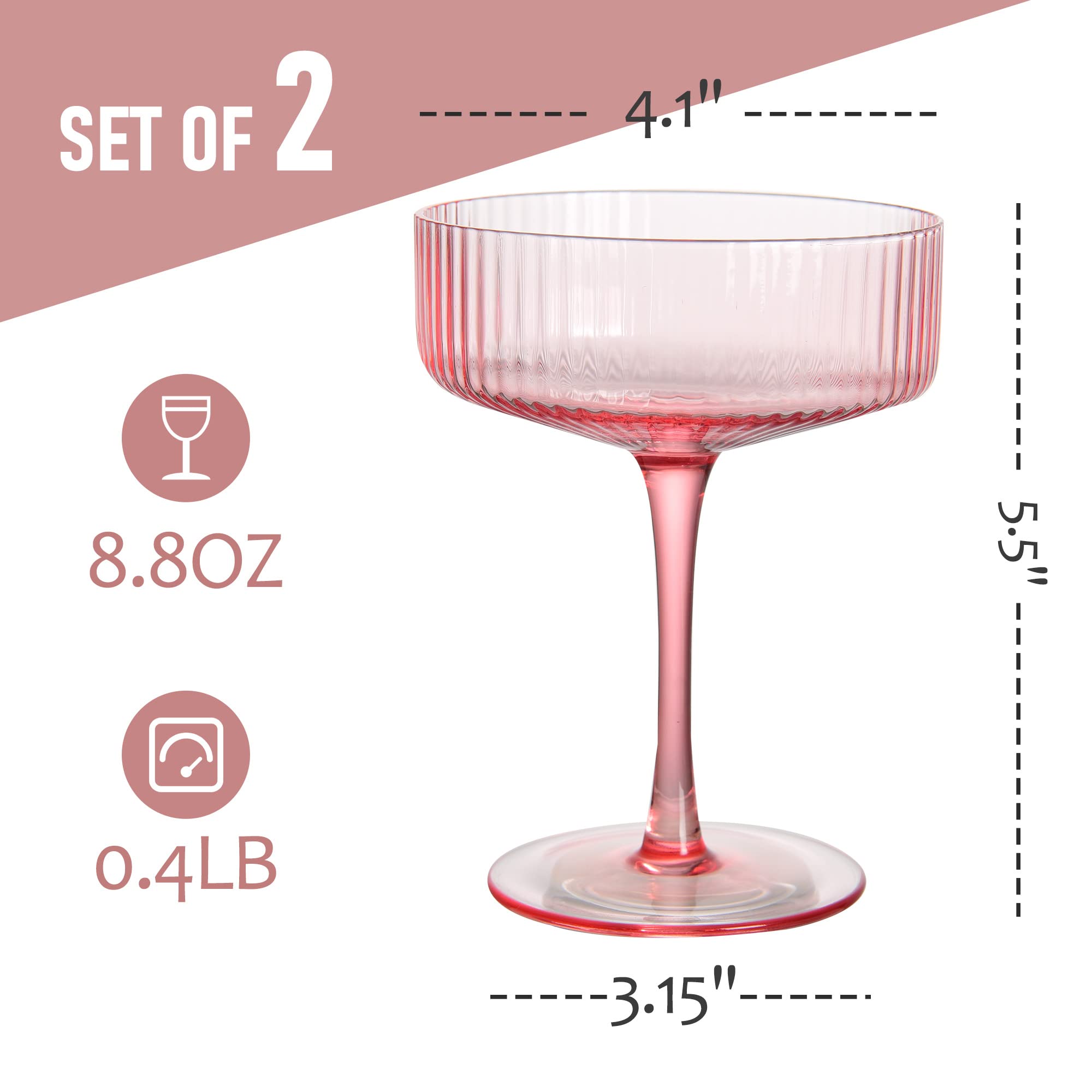 whatAmug vintage ribbed cocktail glassware elevates home bar