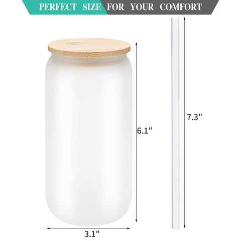 WHEATHUSK bamboo lid and straw set on a glass tumbler for convenient sipping.