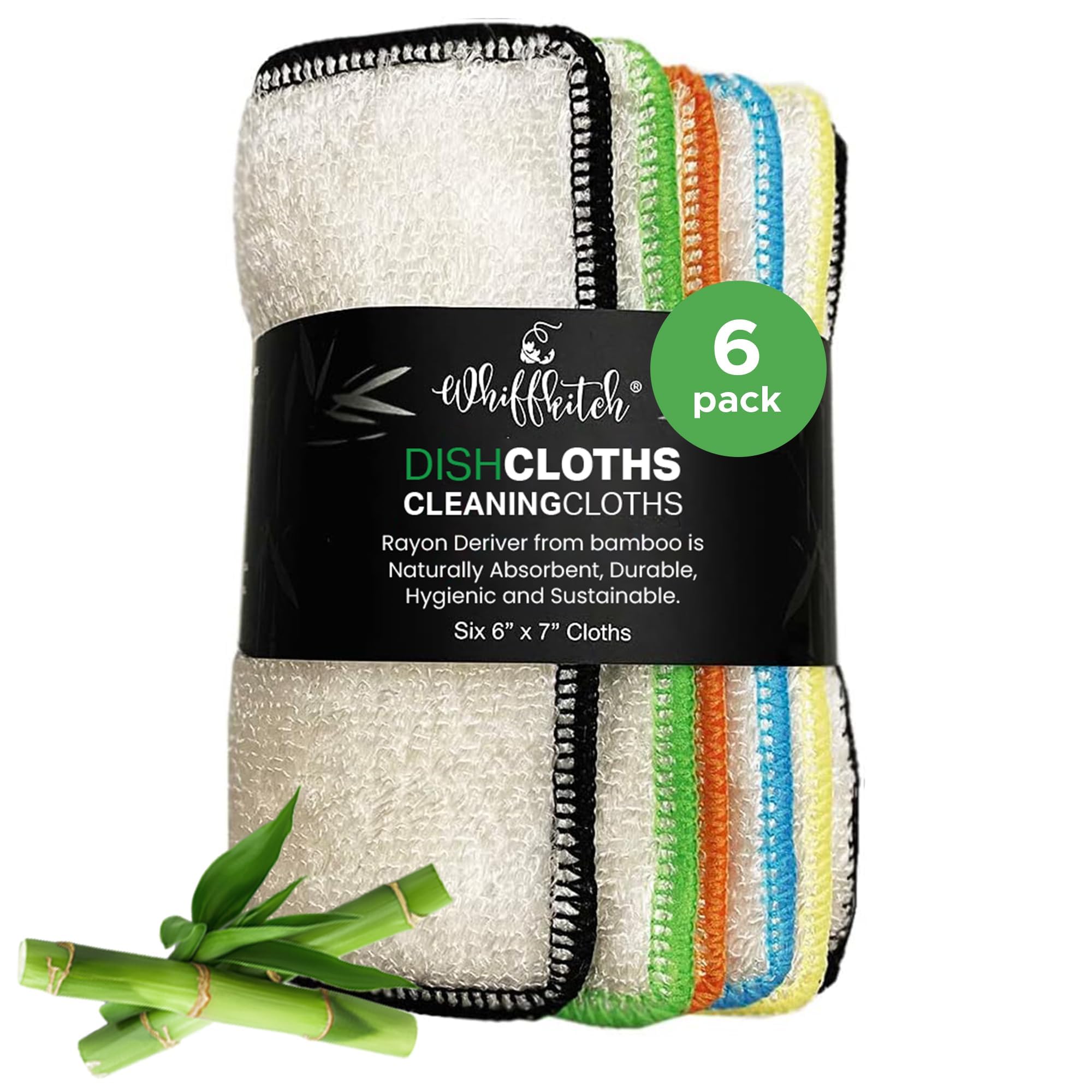 Whiffkitch colorful trim adds color to kitchen cleaning tasks