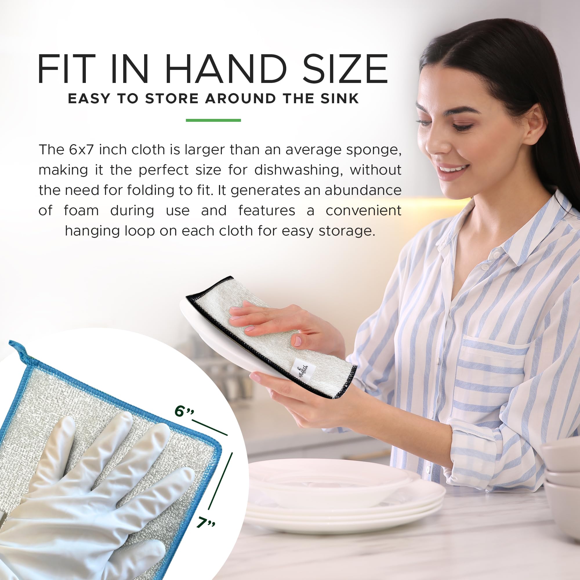 Whiffkitch durable dishcloths withstand months of machine-washing