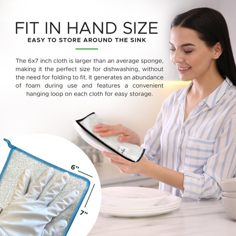 Whiffkitch durable dishcloths withstand months of machine-washing