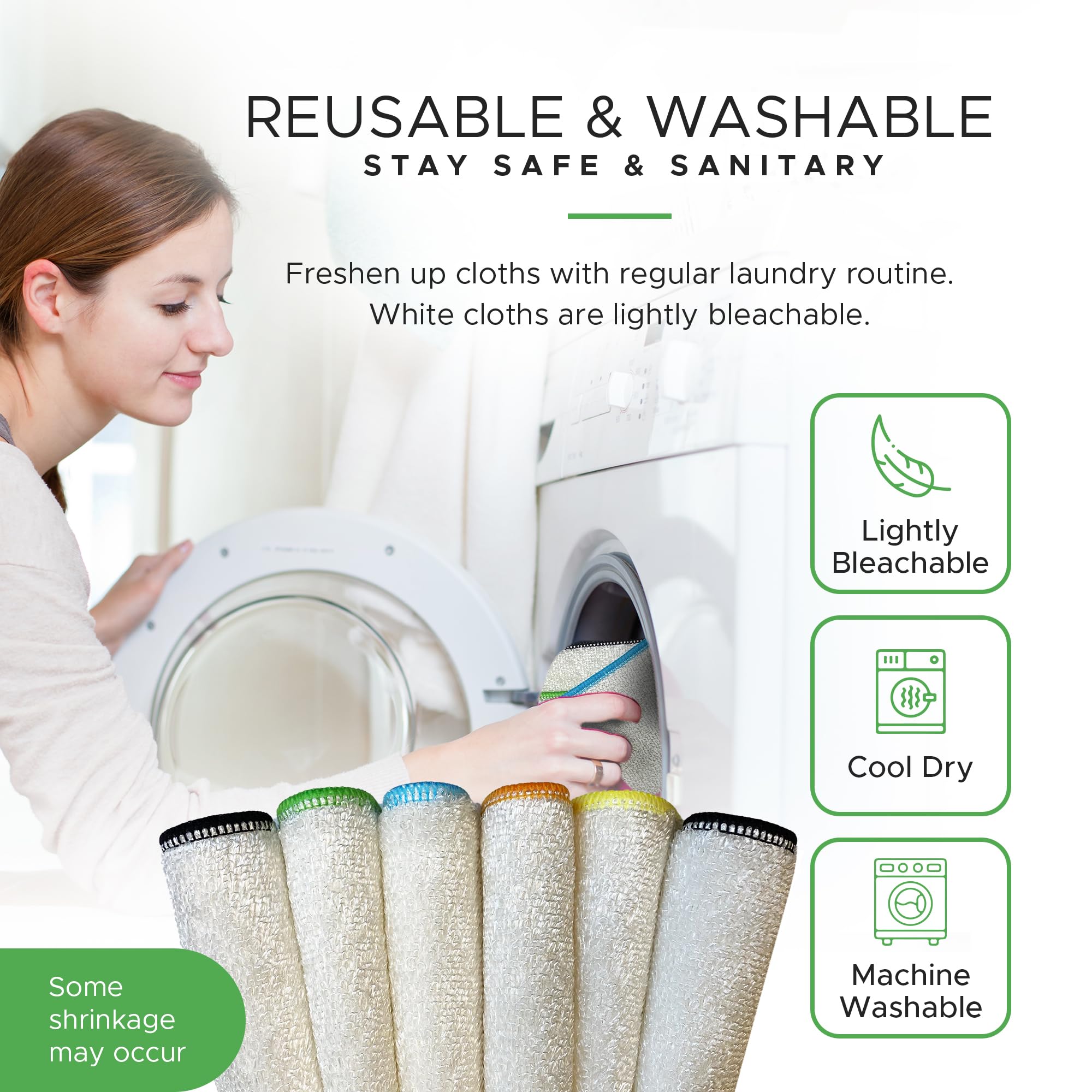 Whiffkitch eco-conscious dishcloths offer a reusable cleaning alternative