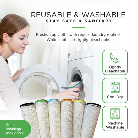 Whiffkitch eco-conscious dishcloths offer a reusable cleaning alternative