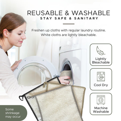 Whiffkitch machine-washable dishcloths for easy care and long-lasting use.