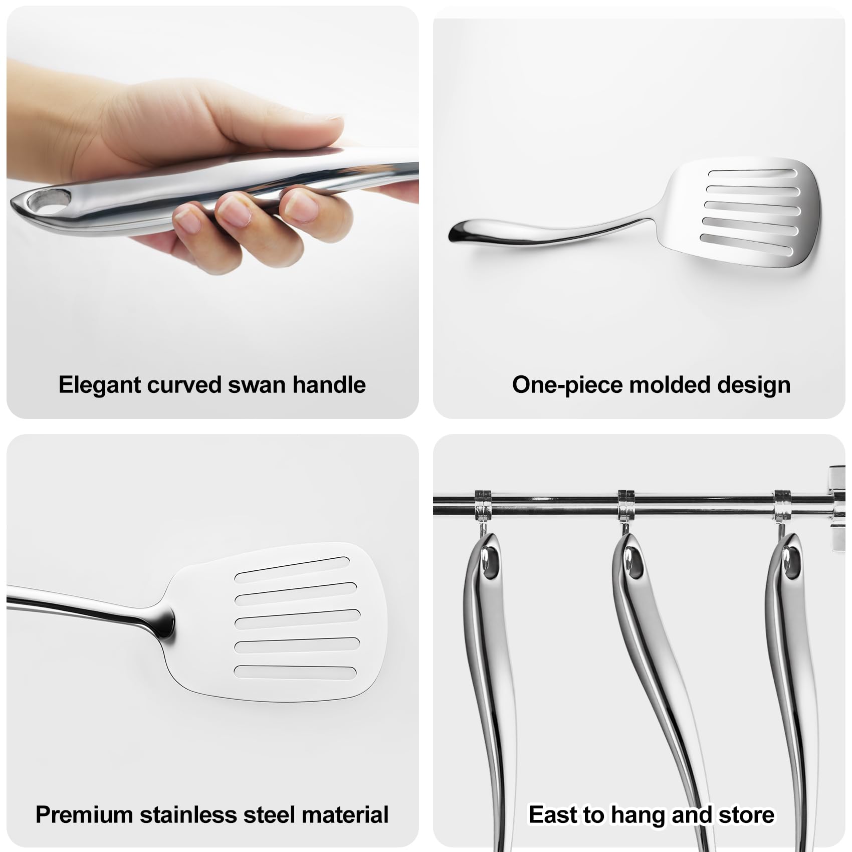 WHIFUTENS 11-piece skimmer for frying and skimming with heavy-duty metal.