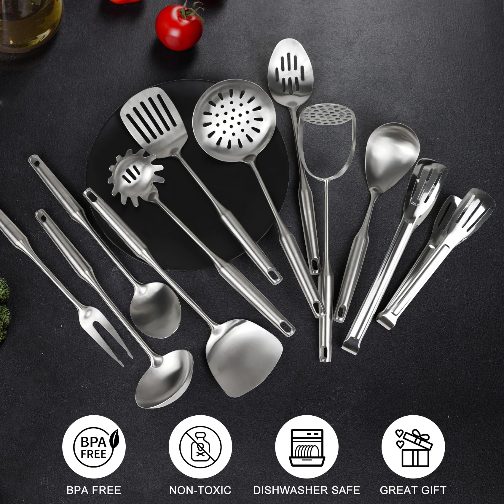 WHIFUTENS seamless brushed finish resists scratches and fingerprints for easy cleaning