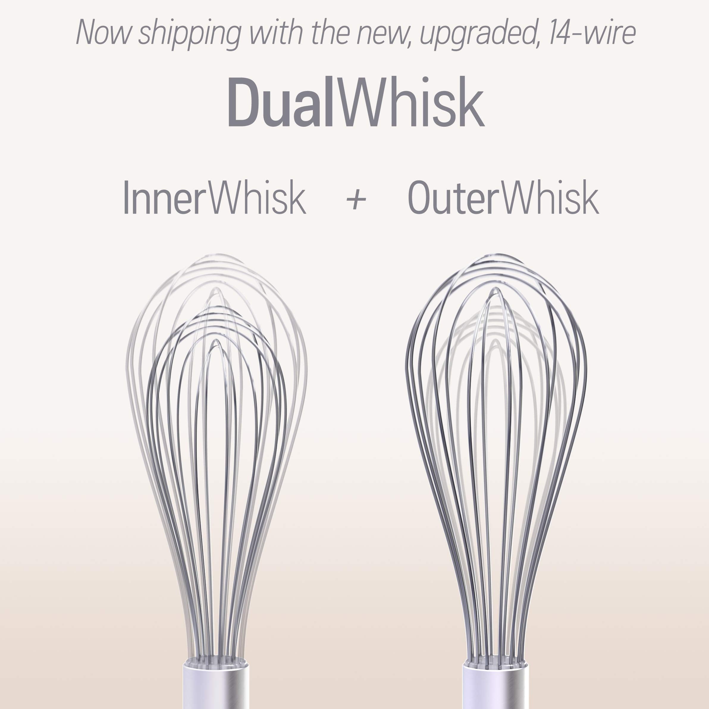 Whisk Wiper glass blue adds style to kitchen tools