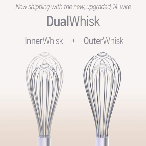 Whisk Wiper glass blue adds style to kitchen tools