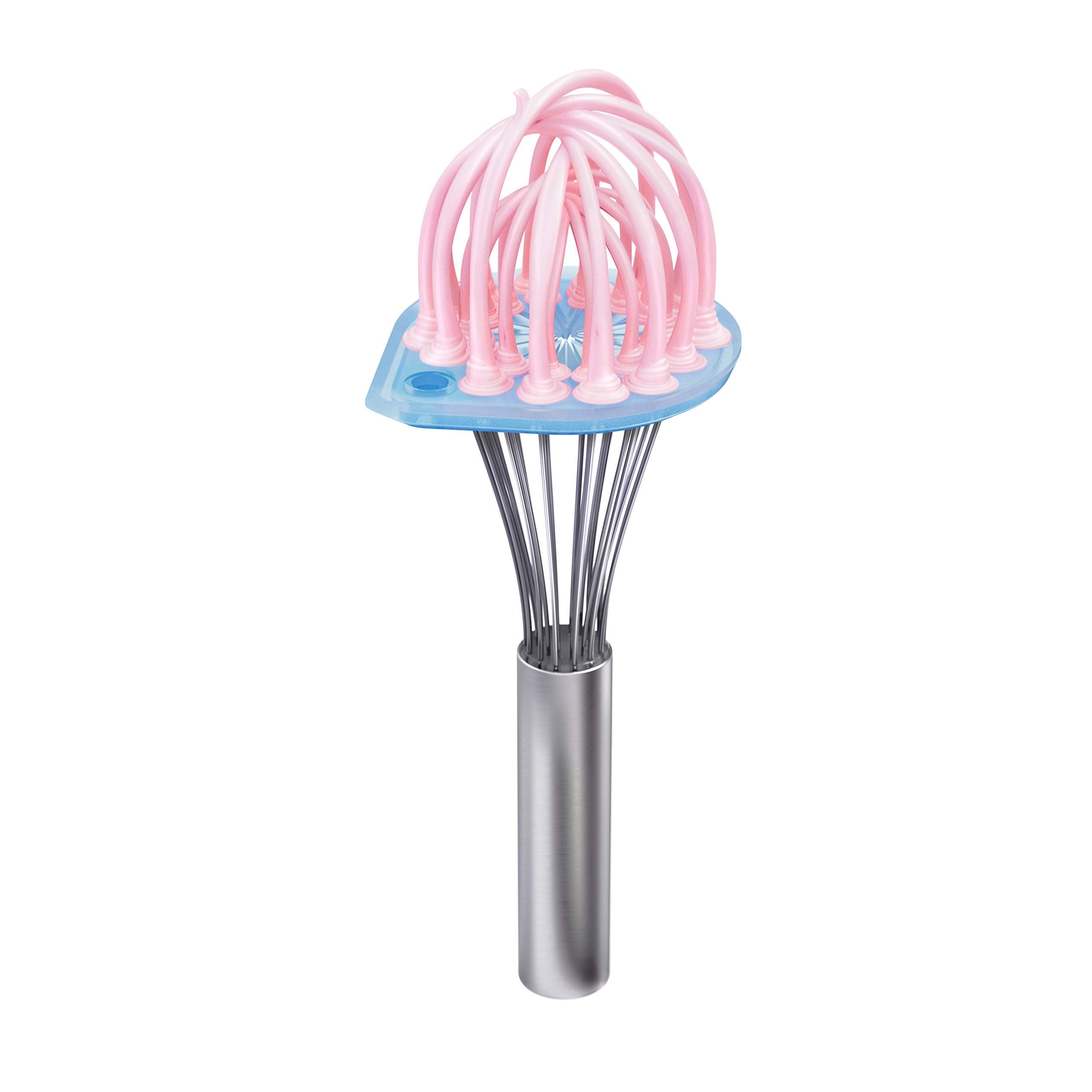 Whisk Wiper reduces mess by catching drips and returning ingredients