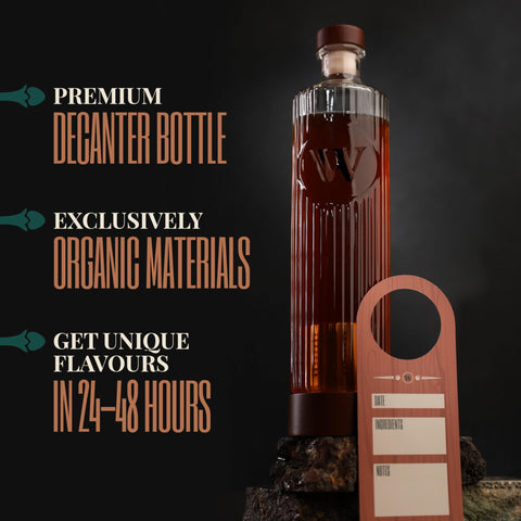 Whiskify wood chips in use for flavoring experiments and depth