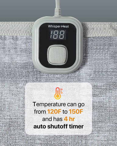 WhisperHeat mat designed for safe use on multiple floor types with anti-slip feature
