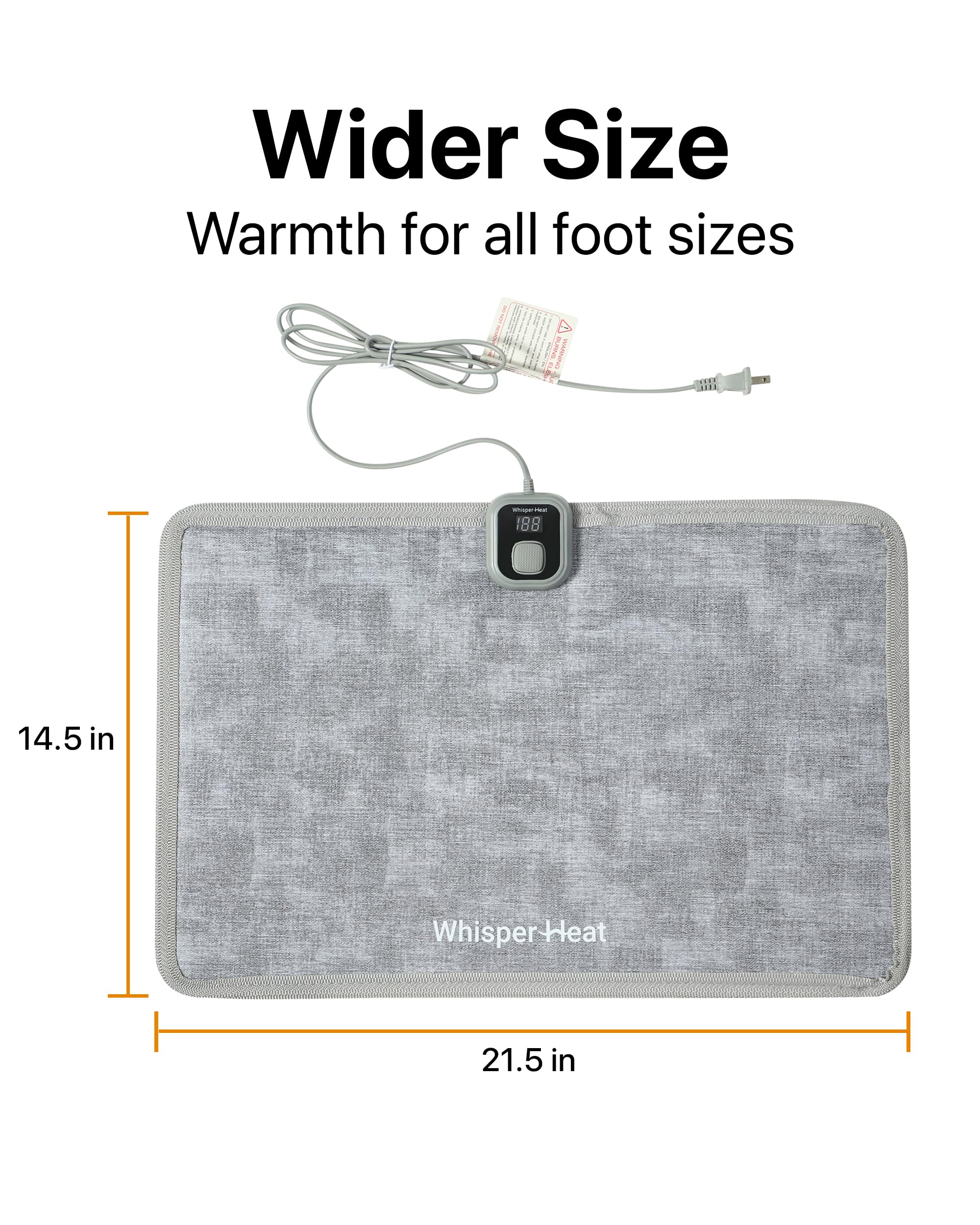 WhisperHeat slim, modern design fits discreetly in spaces