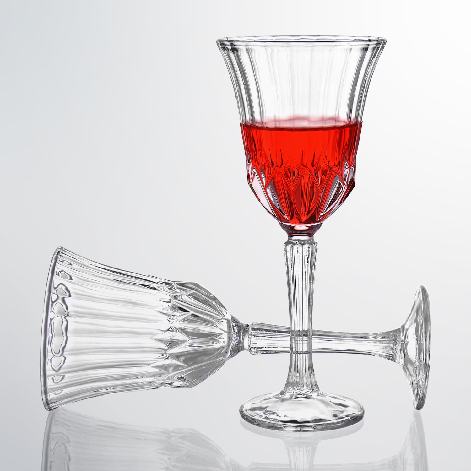 Whisquor wine glasses 8.5 oz capacity ideal for red or white wine