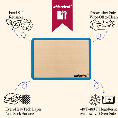 Whisrvival stacked baking mats ready for use and storage.