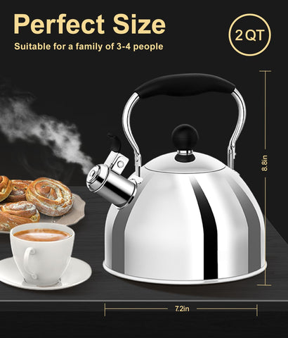 Whistling Tea Kettle gift-boxed packaging makes it a thoughtful housewarming or holiday present.