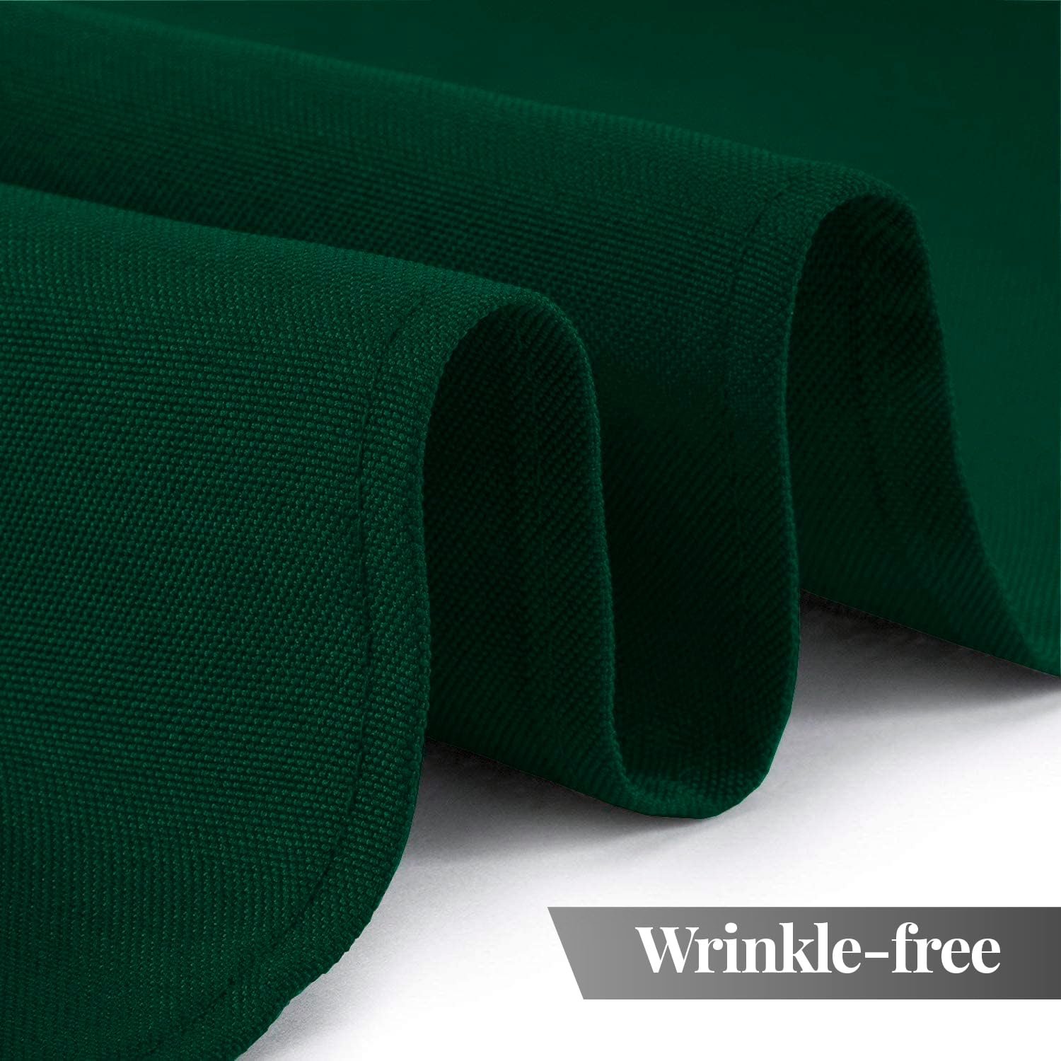 White Classic green tablecloth made of 200 GSM polyester, stain resistant and wrinkle-free.