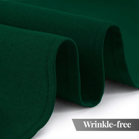 White Classic green tablecloth made of 200 GSM polyester, stain resistant and wrinkle-free.