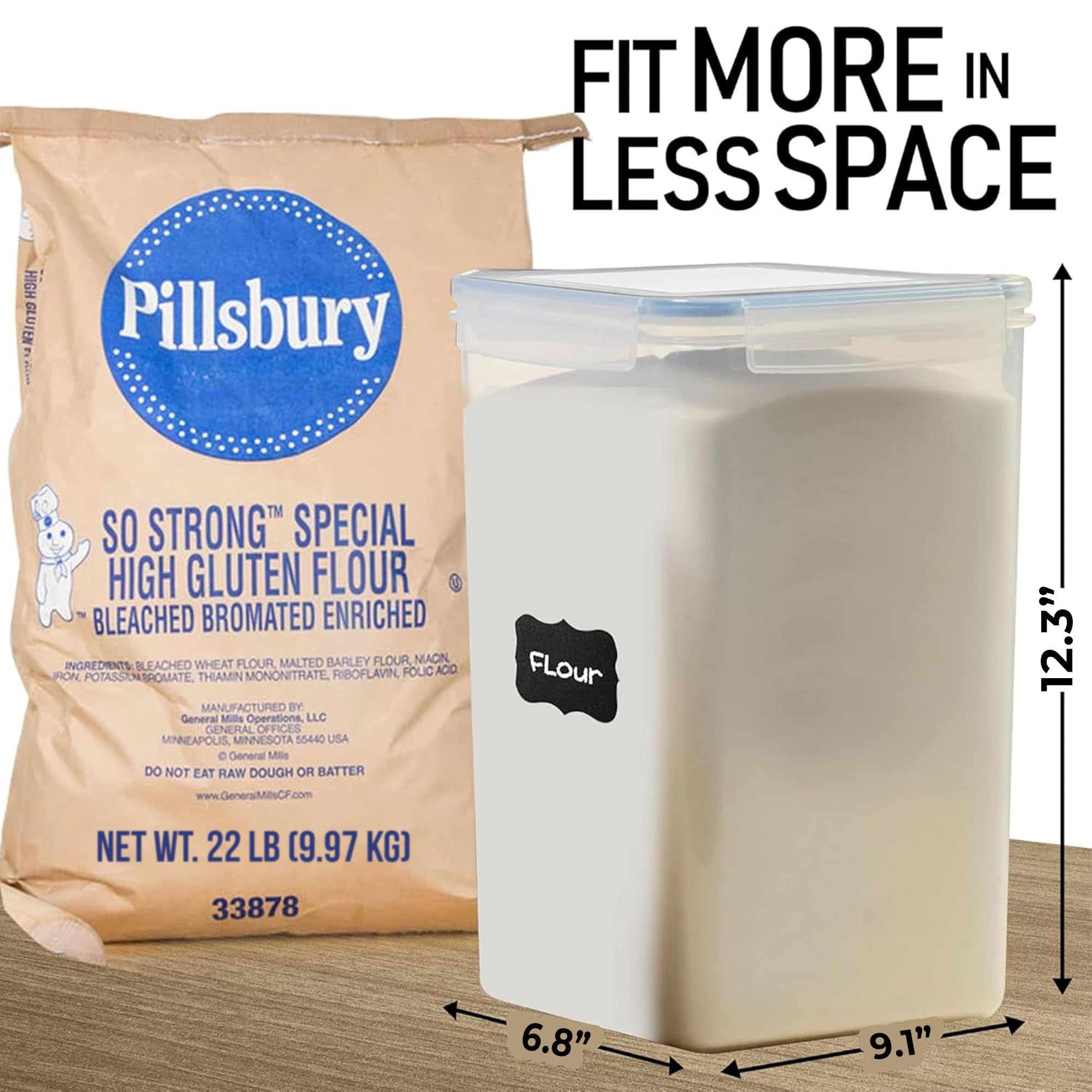 White Feather Supplies 8.5L container front view for quick content checks.