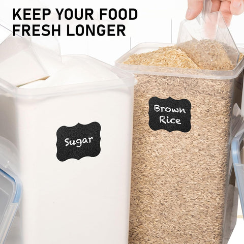 White Feather Supplies ideal for bulk flour, sugar, rice, and oats storage.