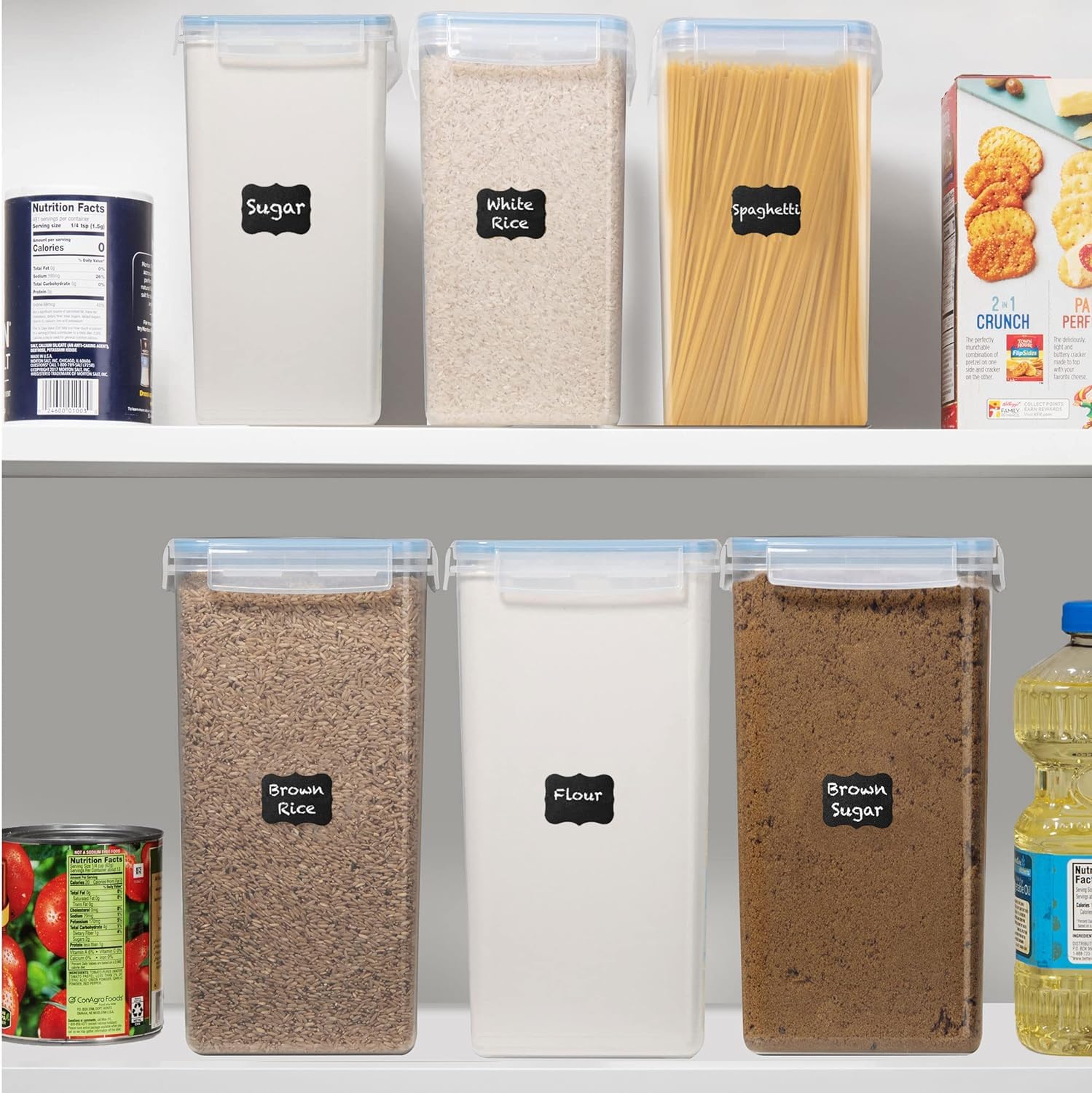 White Feather Supplies includes two measuring cups for easy bulk measuring.