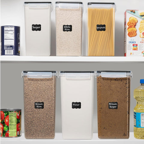 White Feather Supplies measuring cups included with containers.