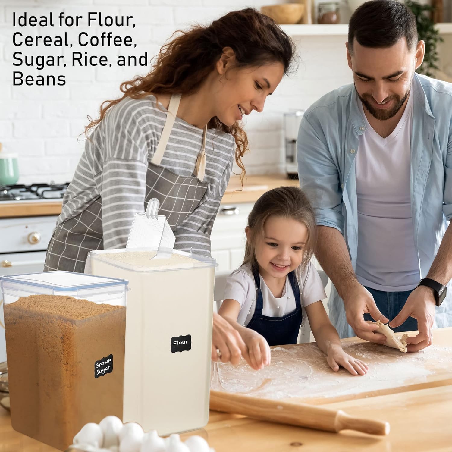 White Feather Supplies side-locking lids seal securely to preserve freshness.