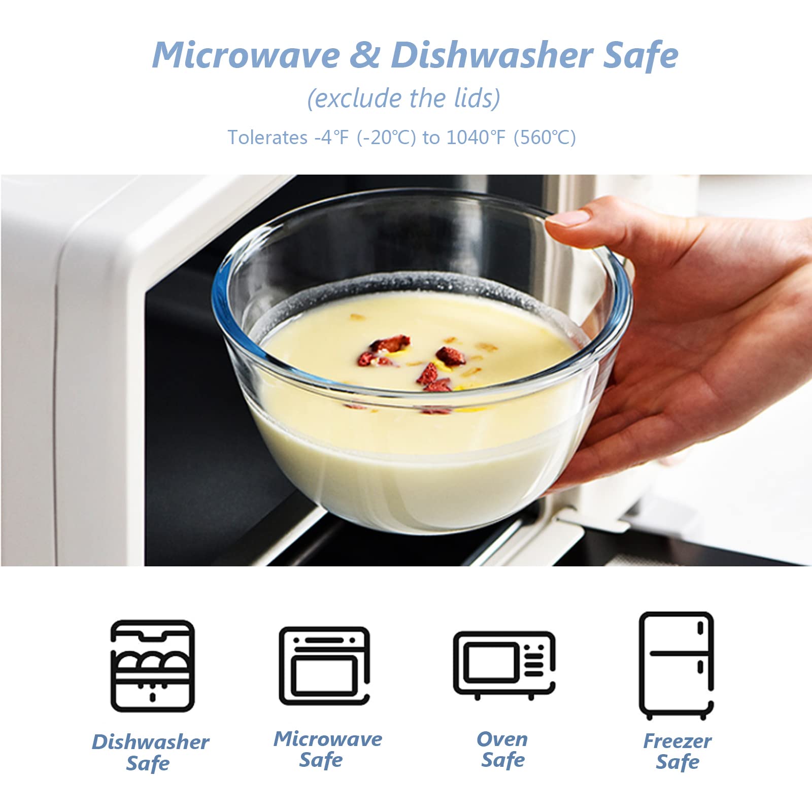 WhiteRhino bowls with airtight lids preserve freshness and prevent spills.