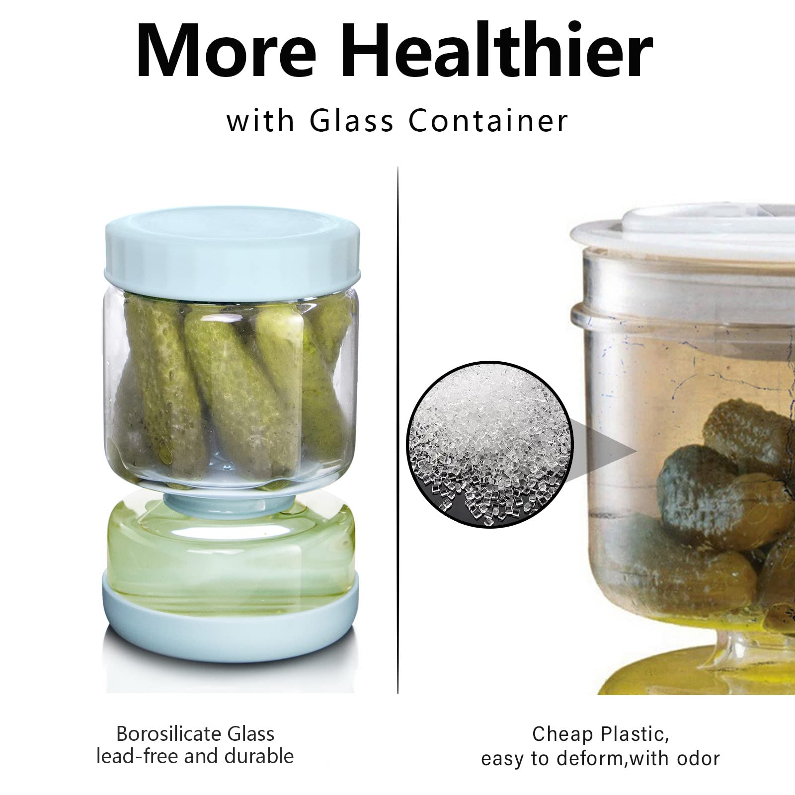 Dishwasher-safe glass and BPA-free components for everyday use