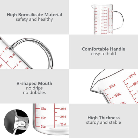 WhiteRhino measuring cup dishwasher-safe for quick cleanup.