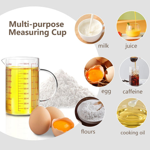 WhiteRhino measuring cup easy-to-read markers for reliable measurements.