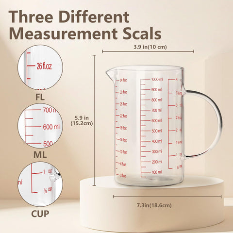 WhiteRhino measuring cup spout designed for clean, drip-free pouring.