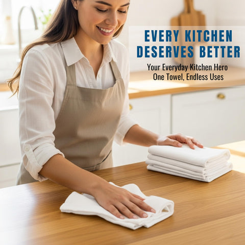 WHITEWRAP flour sack towels embroidery-friendly for crafts and HTV projects.