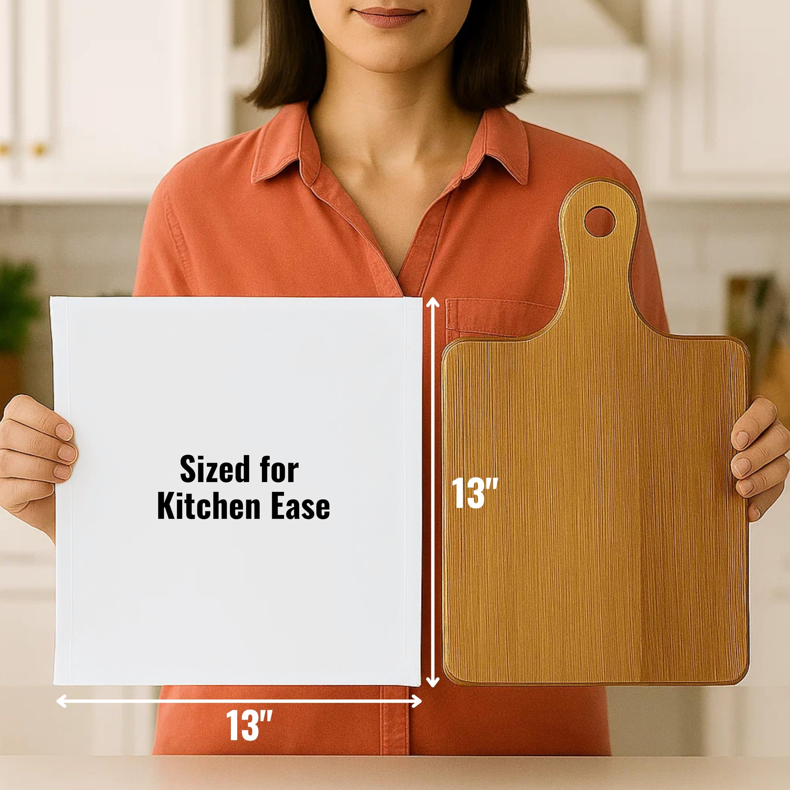 Whitewrap kitchen wash cloths lint-free cotton ideal for drying glassware.