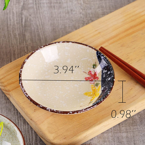 WHJY porcelain dish with birds motif for small portions and condiments