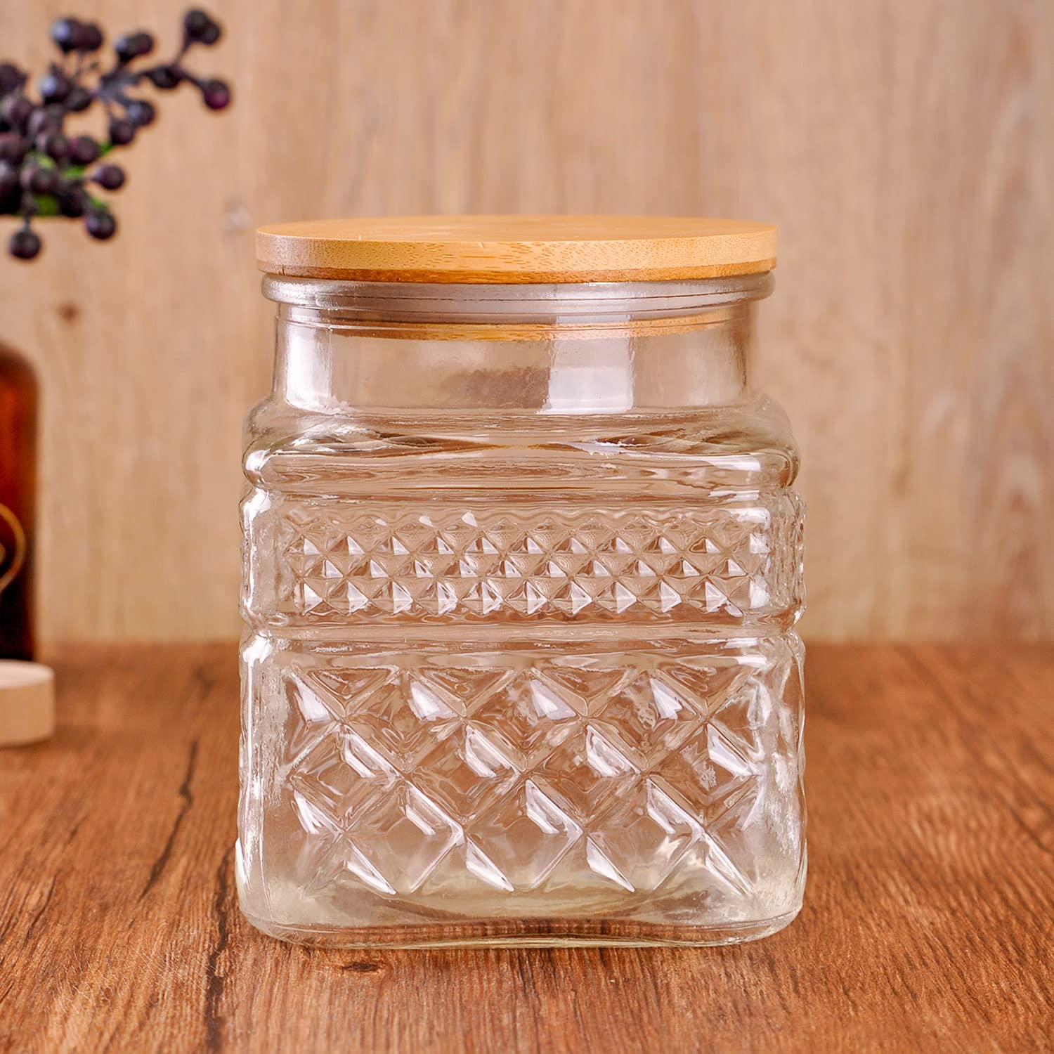 WHJY large 2000ml jar ready to store coffee or bulk pantry staples.