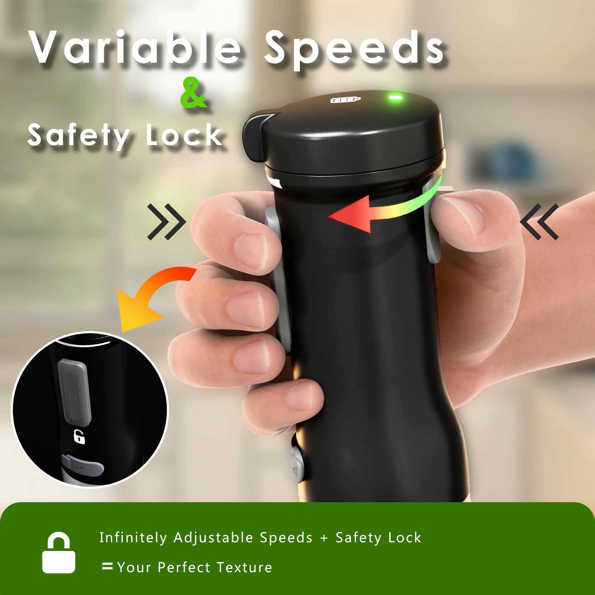 Whuto cordless blender chopper attachment for nuts and vegetables.