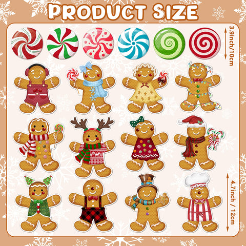 WHYMEO round candy magnets, six pieces, for fridge and car decoration