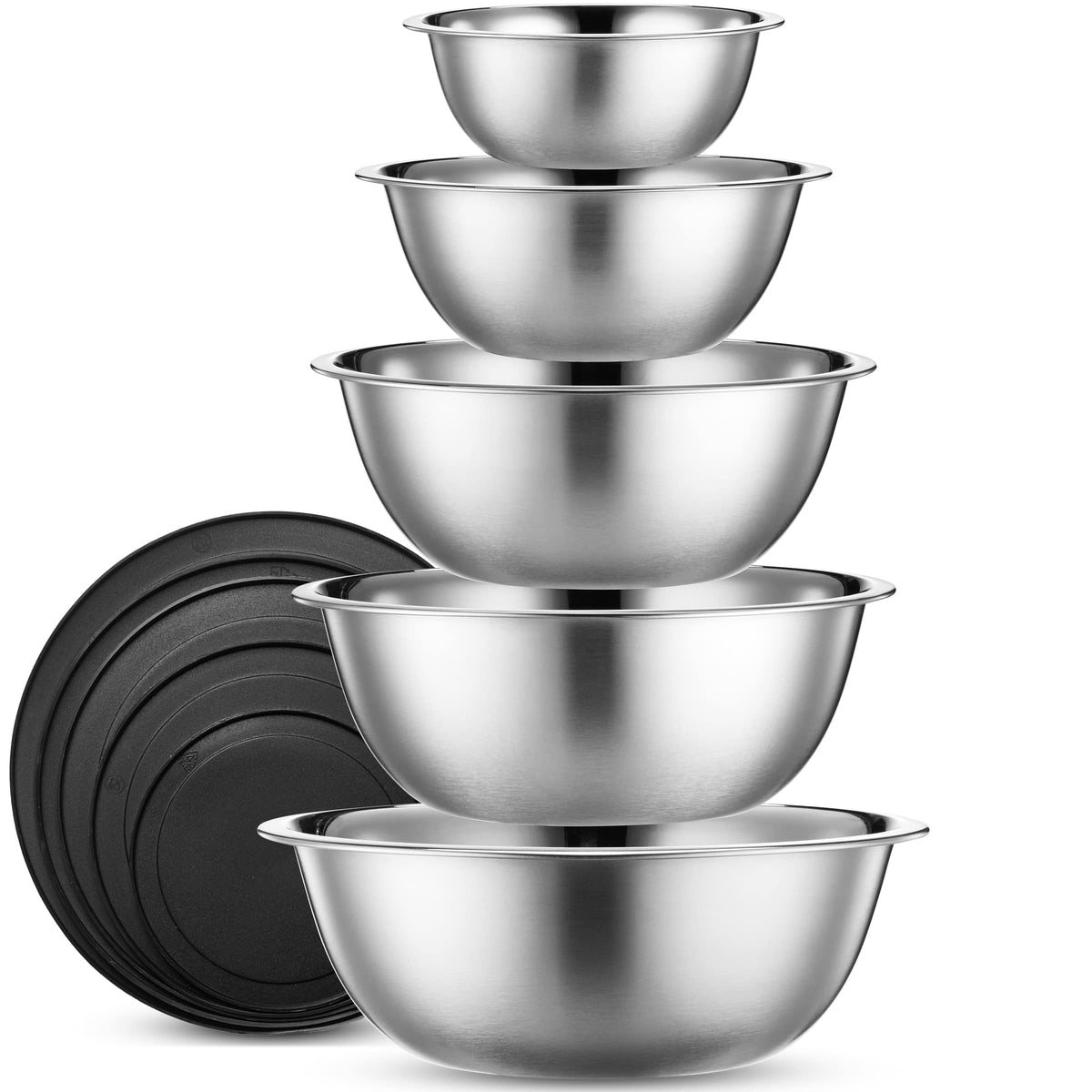 WHYSKO bowl set with stainless-steel lids for secure storage and easy meal prep.
