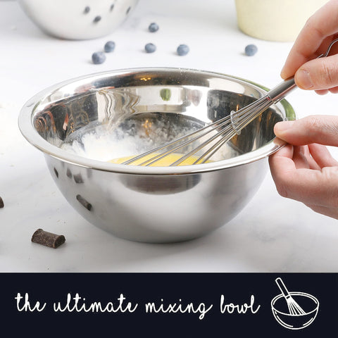 WHYSKO dishwasher-safe stainless bowls for easy cleanup
