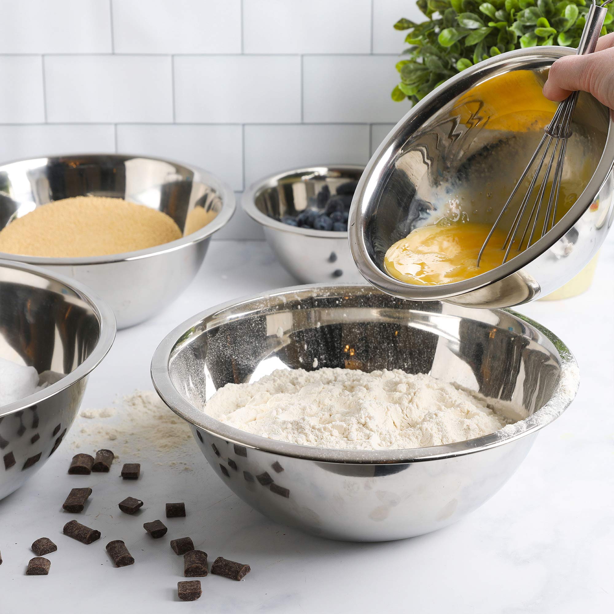 WHYSKO rust-resistant heavy-duty kitchen bowls for daily use