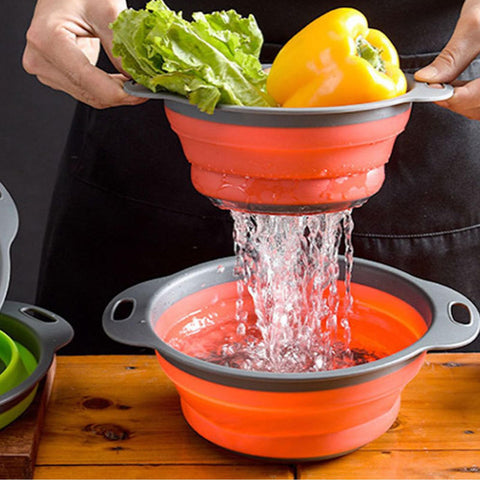 WHZHAOCAI colander over sink draining pasta efficiently