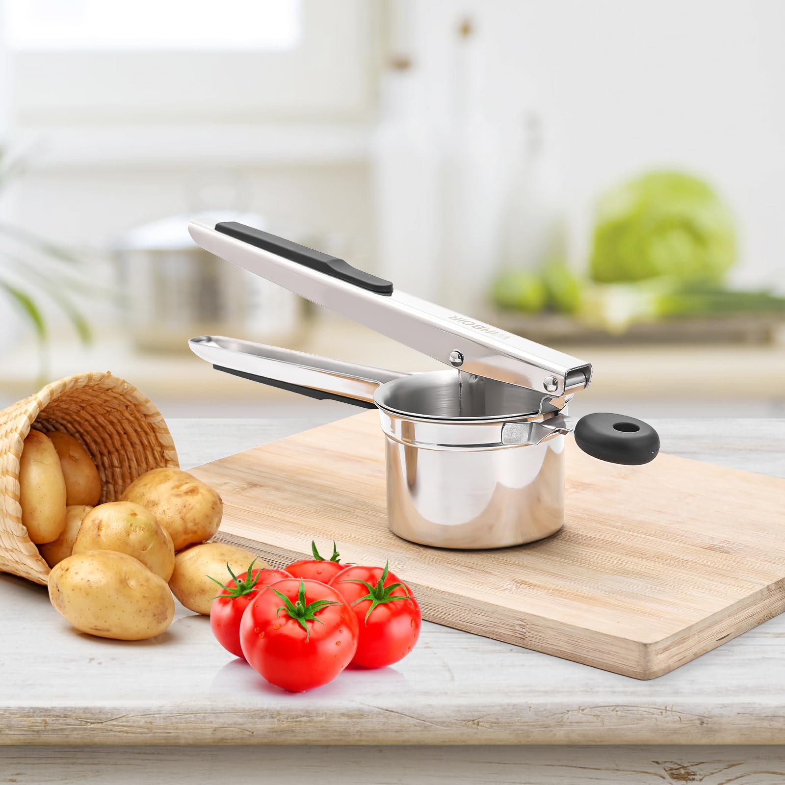 Ergonomic WIHBOIR handle in action during a press